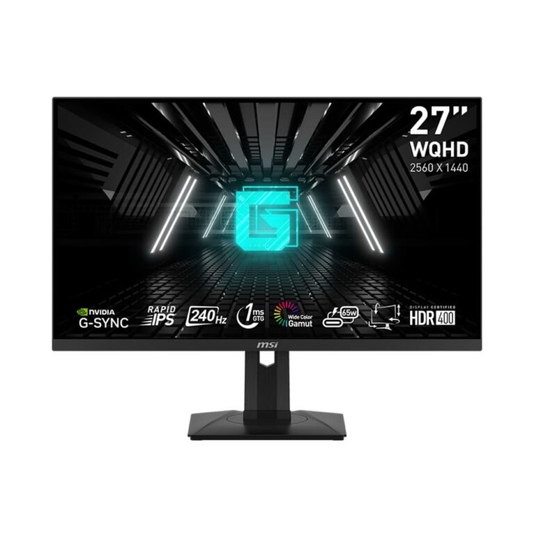 MSI 27-Inch Gaming Monitor G274QPX WQHD IPS 240Hz 1ms – Black | 9S6-3CC29H-079